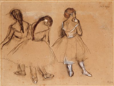 Tre dansere af Edgar Degas