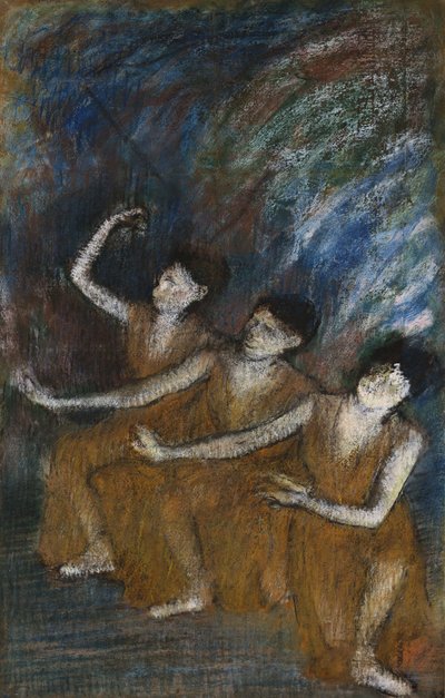 Tre dansere, ca. 1895-98 af Edgar Degas