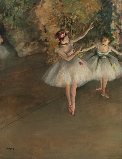 To dansere på en scene, 1874. af Edgar Degas