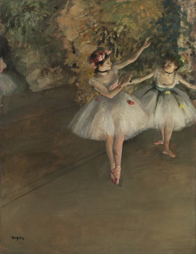 To dansere på en scene, ca. 1874 af Edgar Degas