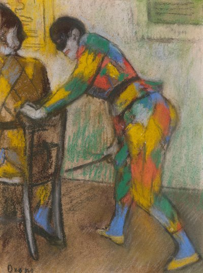 To harlekiner af Edgar Degas