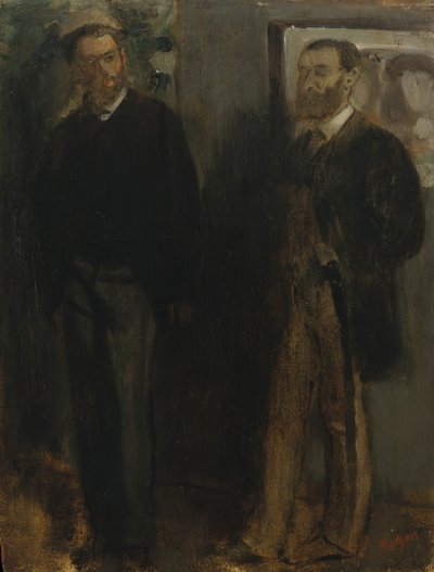 To mænd, ca. 1865-69. af Edgar Degas