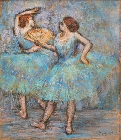 To dansere. Omkring 1905. Pastel på pap. af Edgar Degas
