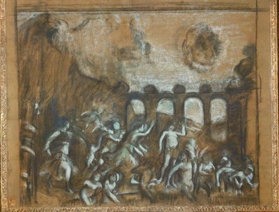 Fornuftens sejr over lasterne (pastel) af Edgar Degas