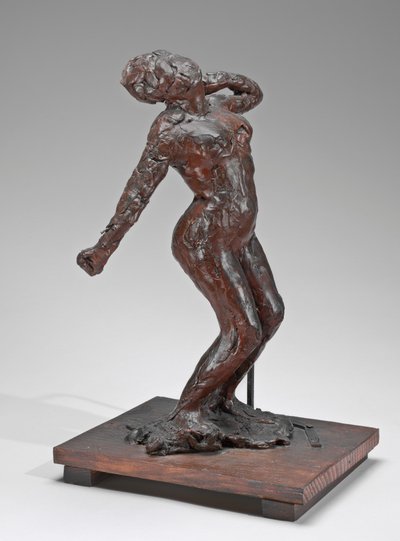 Kvinde, der strækker sig, ca. 18961911. af Edgar Degas