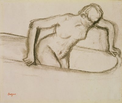 Kvinde i badekar af Edgar Degas