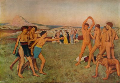 Young Spartans Exercising, c1860, 1932 af Edgar Degas