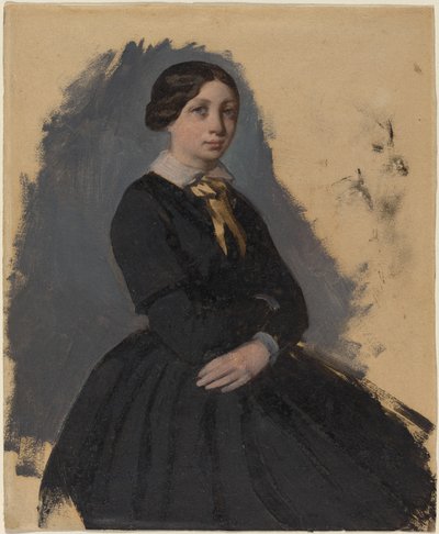 Ung kvinde i sort af Edgar Degas