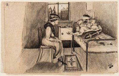 Some Shell!, 13. oktober 1917 (pen, pensel og blæk på papir) af Edgar Fryer