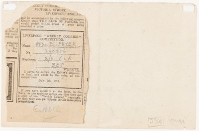 Indsendelse til en aviskonkurrenceredaktør, 1917 af Edgar Fryer