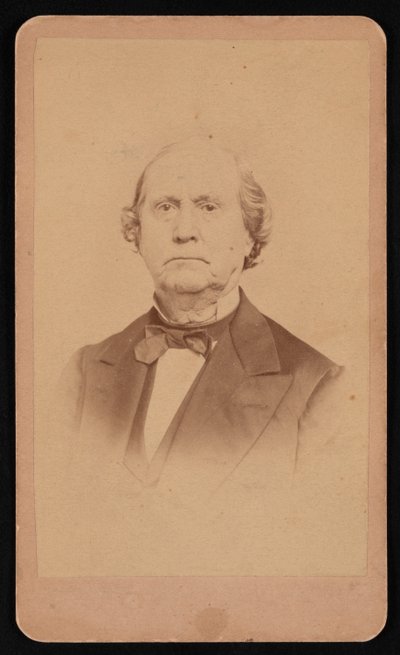 Portræt af Ezra Bartlett French 1810-1880, før 1880. af Edgar J Pullman