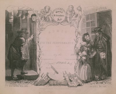 Invitation til Litteratur- og Kunstlauget af Edgar Melville Ward