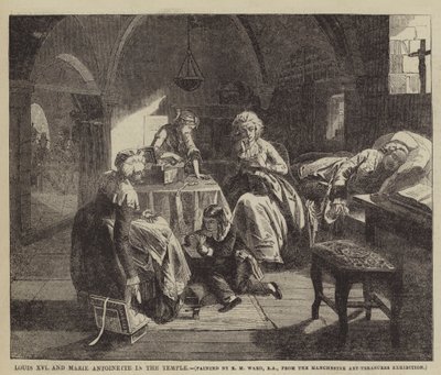 Louis XVI og Marie Antoinette i templet af Edgar Melville Ward
