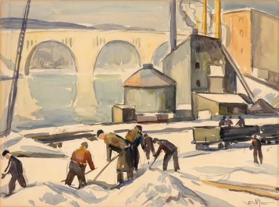 C.W.A.-medarbejder på Key Bridge af Edgar Nye