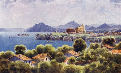 Nordspanien: Castro Urdiales, Bilbaos kystlinje (farvemedlemmer) af Edgar T. A. Wigram