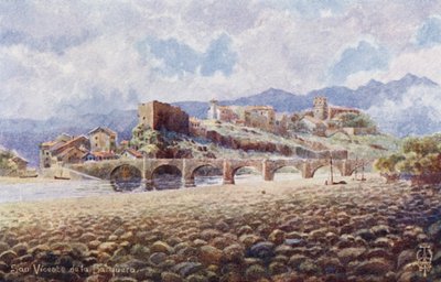 Nordspanien: San Vicente de la Barquera (litho-farve) af Edgar T. A. Wigram