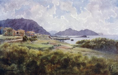 Nordspanien: Santana (sort litho) af Edgar T. A. Wigram