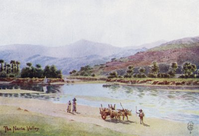 Nordspanien: Navia-dalen (farve litho) af Edgar T. A. Wigram