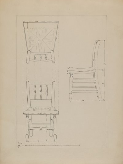 Stol af Edith Magnette
