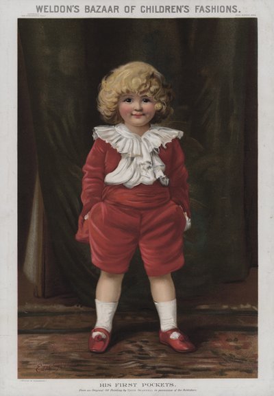 Hans første lommer (chromolitho) af Edith Scannell