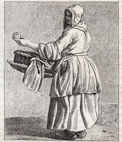 Købmanden med bagte æbler - Pepetit metier de Paris (Studier taget i det lavere folk eller Paris