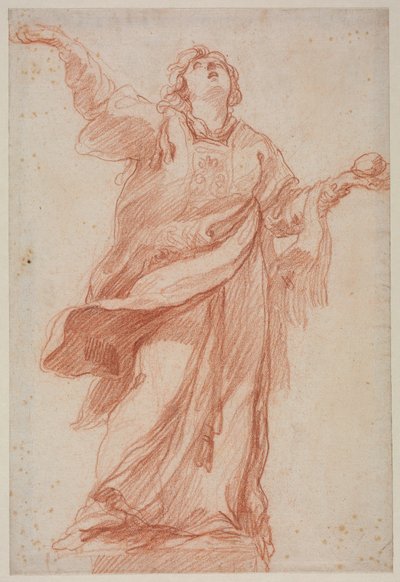 Saint Stephen in Ecstasy, anden tredje 1700-tallet. af Edmé Bouchardon