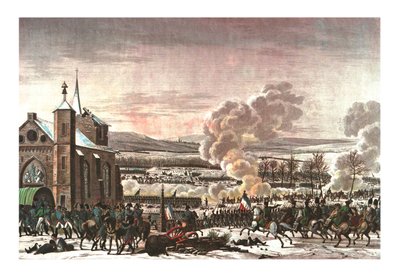 Slaget ved Eylau, 9. februar 1807, c1850 af Edme Bovinet