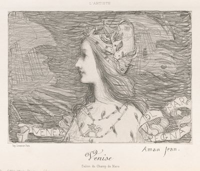 Venedig, 1892. af Edmond-François Aman-Jean