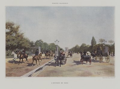Indgang til Bois de Boulogne af Edmond Georges Grandjean