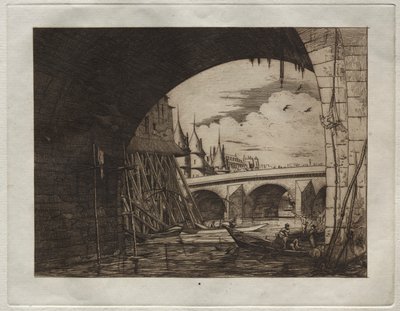 Arch du Pont Notre Dame af Edmond Gosselin