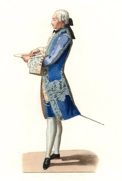 Charles Rosalie de Rohan Chabot (1740-1813), greve af Jarnac, efter et maleri fra 1777 af Olivier - Litografi fra en illustration af Edmond Lechevallier-Chevignard (1825-1902), fra "Costumes historiques des 16e" af Edmond Lechevallier Chevignard