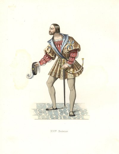 Hofmand for Frans I (1494-1547) af Edmond Lechevallier Chevignard