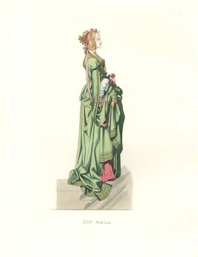 Den flamske dame venter af Edmond Lechevallier Chevignard