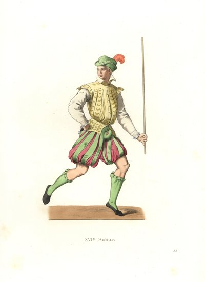 fransk lakaj af Edmond Lechevallier Chevignard