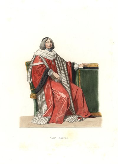 Jean-Antoine de Mesmes, Herre af Irval, greve af Avaux, fra et maleri af Philippe de Champaigne af Edmond Lechevallier Chevignard