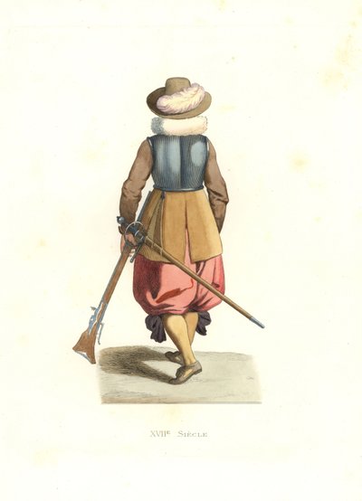 Musketer fra Fransk Flandern af Edmond Lechevallier Chevignard