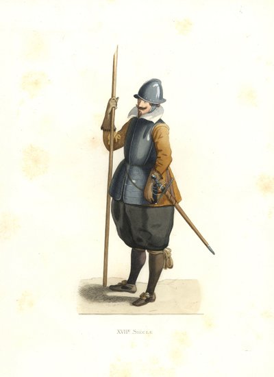 Pikeman, Fransk Flandern af Edmond Lechevallier Chevignard