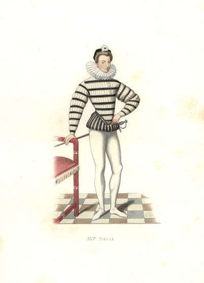 Portræt af Saint-Megrin, Frankrig af Edmond Lechevallier Chevignard
