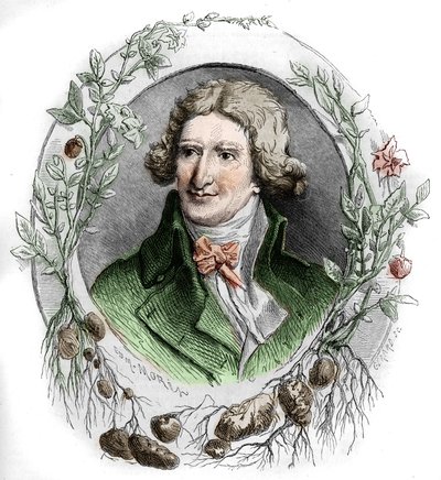 Portræt af Antoine Augustin Parmentier (1737-1813), fransk militærfarmaceut og agronom. Gravering af Edmond Morin af Edmond Morin