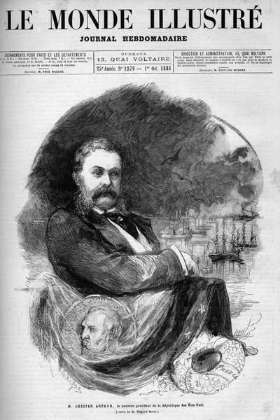 Portræt af Chester Alan Arthur (1830-1886), USA