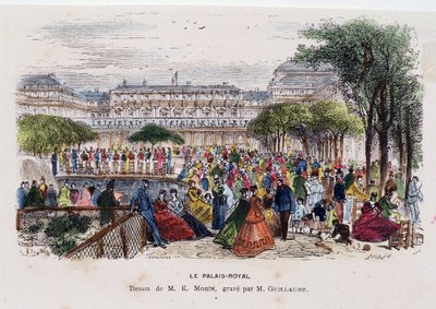 Det kongelige palads - tegning af Morin, omkring 1830 af Edmond Morin