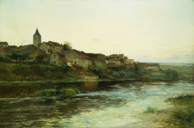 En fransk flodby af Edmond Petitjean
