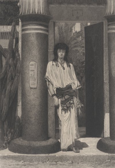 Egypter ved indgangen til sin bolig, fra L