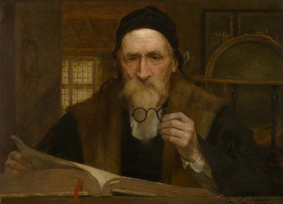 Filosof (olie på panel) af Edmond Theodor van Hove