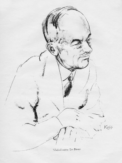 Dr. Edvard Benes, tjekkoslovakisk statsmand, 1935. af Edmond Xavier Kapp