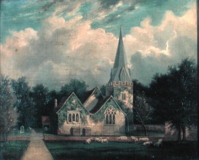 Stoke Poges kirke af Edmund Birckhead Bensell