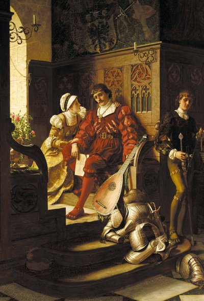 Tjeneste, 1883. af Edmund Blair Leighton