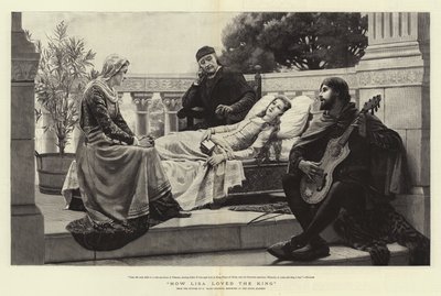 Hvordan Lisa elskede kongen af Edmund Blair Leighton