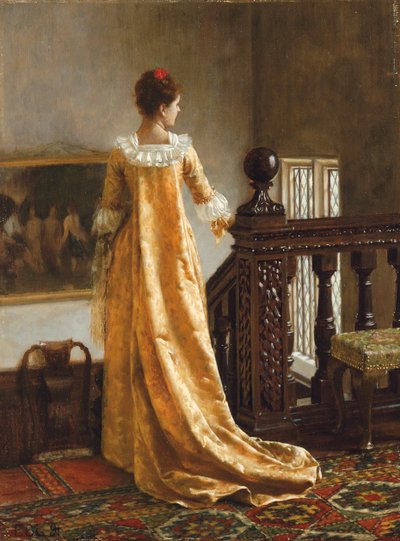 Det gyldne tog, 1891 af Edmund Blair Leighton