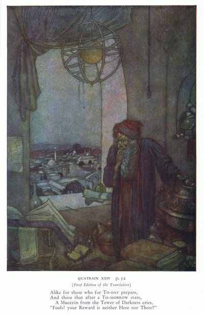 Ligesom for dem, der i dag forbereder sig (farvelitografi) af Edmund Dulac